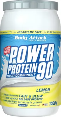 Produktbild von Body Attack Power Protein 90 – 1 kg Lemon Flavour