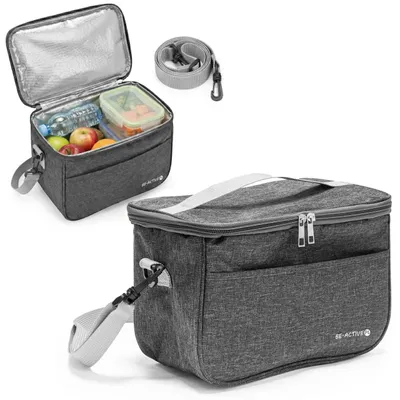 Produktbild von Thermotasche 7,5 L Kühltasche wasserdicht ideal für Camping & Reisen Grau
