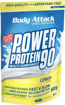 Produktbild von Body Attack Power Protein 90 500g Lemon Curd Cream