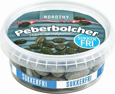 Produktbild von Nordthy Peberbolcher zuckerfrei 180g