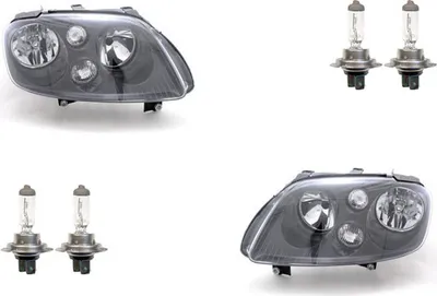 Produktbild von Scheinwerfer passend für VW Touran 1T 03-06 H7 Satz Links Rechts schwarz 1T0941005P 1T0941005H 1T0941006P 1T0941006H Johns