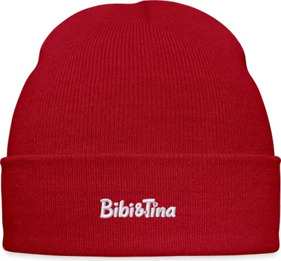 Produktbild von Spreadshirt Bibi und Tina Logo Stick Bestickte Wintermütze, One size, klassisch Rot