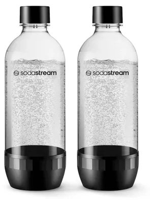 Produktbild von SodaStream 1042260410, Karbonisiererflasche, Schwarz, Transparent, PET, 1000 ml, 1 l, Power, Source, Play, Spirit, Fizzi, Jet, Dynamo, Genesis, Cool