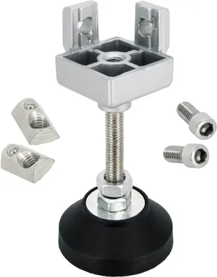 Produktbild von SCHMIDT systemprofile Fußverbinder 40x40mm Nut 8 Stellfuß M8 Standfuß