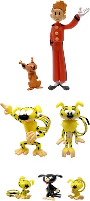Image de Marsupilami Minifiguren 7er-Set Characters 4 - 10 cm