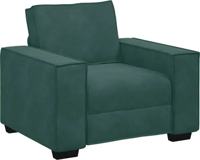 Image de Fauteuil canapé vert foncé 100x78x84 cm velours