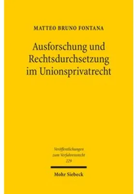 Immagine prodotto di Ausforschung und Rechtsdurchsetzung im Unionsprivatrecht