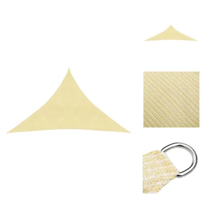 Produktbild von vidaXL Sonnensegel 160 g/m² Beige 3x3x4,2 m HDPE -  Sonnenschirme & Sonnenschutze