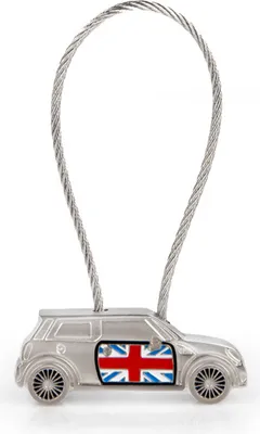 Produktbild von Schlüsselanhänger mit Stahlseil, Union Jack, für MINI