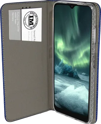 Produktbild von Buch Tasche "Smart" kompatibel mit NOKIA 6.3 Handy Hülle Etui Brieftasche Schutzhülle mit Standfunktion, Kartenfach Blau