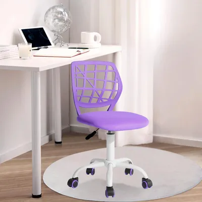Immagine prodotto di Sedia da scrivania per bambini FurnitureR, sedia girevole regolabile in altezza con piccolo schienale