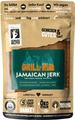 Produktbild von Jamaican Jerk Rub, ideal für Hähnchen, würzig-scharfer Grillrub, 200g