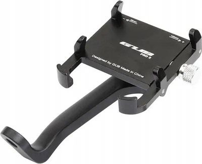 Produktbild von GUB | Handyhalterung Pro2 - Schwarz - Stabil, Leicht, Aluminium - Für Motorrad und Fahrrad