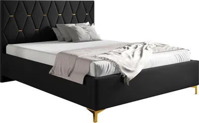 Produktbild von MIRJAN24 Polsterbett Totti I, Ehebett mit zwei Bettkasten, Leistenlattenrost mit Metallrahmen und zwei Gasdruckfedern (Farbe: Manila 18, Größe: 160x200 cm)