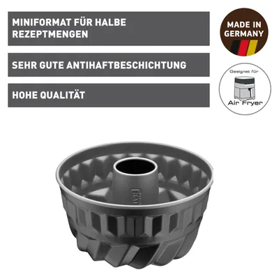 Produktbild von Kaiser 2300659633, Pudding-Form, Rund, Stahl, 1 l, Schwarz, Deutschland