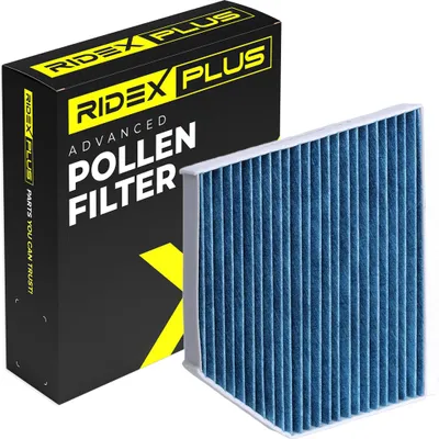 Produktbild von RIDEX PLUS 424I0487P Innenraumfilter Pollenfilter für AUDI A4 Avant (8K5, B8) Aktivkohle