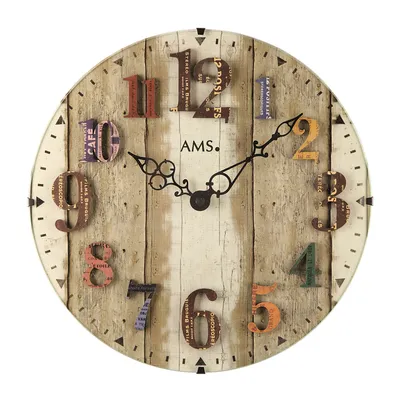 Produktbild von AMS Quarz-Wanduhr, Quarzwerk, D30x4cm, 9423