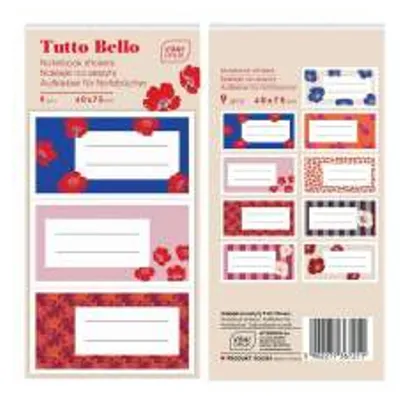 Immagine prodotto di Adesivi per quaderni Flowers, 9 pezzi - INTERDRUK