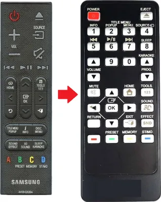 Produktbild von Ersatz Fernbedienung für Samsung HT-J7750W | HT-J7750W/EN | RMB50144