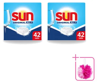 Produktbild von 2 x Sun Original Spülmaschinentabs - Sparpackung - 2 Stücke