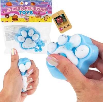 Produktbild von Katze Pfote Squishy Katze Pädagogisches Spielzeug Anti-Stress Squishy Katze