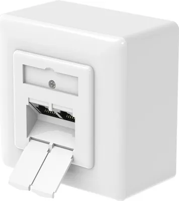 Produktbild von Hama Netzwerkdose CAT-6a, 10 Gbit/s, Auf-/Unterputz