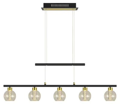 Obrázek produktu pro Závěsná lampa do jídelny LED závěsná lampa na jídelní stůl stmívatelná černá 7093222