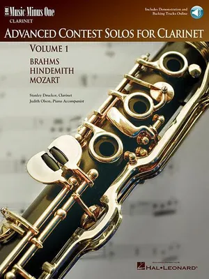 Produktbild von Advanced Contest Solos for Clarinet - Volume I Music Minus One Clarinet - Book/Online Audio