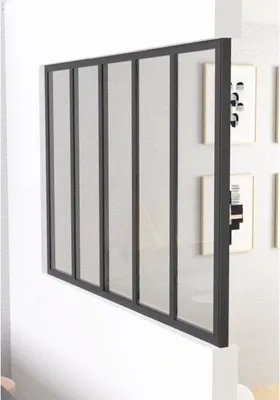 Produktbild von OPTIMUM Schwarzglasdach-Abschlusspfosten - 108 cm
