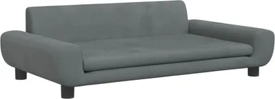 Produktbild von vidaXL Hundebett Dunkelgrau 100x54x33 cm Samt