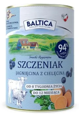 Zdjęcie produktu dla BALTICA SMAKI REGIONÓW Szczenię jagnięcina z cielęciną 400g