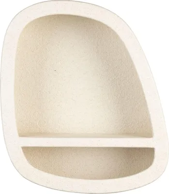 Produktbild von Dutchbone Veda Wandregal 1 Brett Flach Recycling-Marmor Beige
