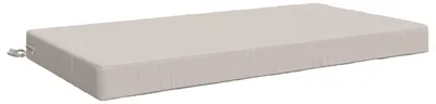 Imagen del producto de Cojín para asiento SOEST, 100% poliéster, blanco, 120 x 80 x 10 cm