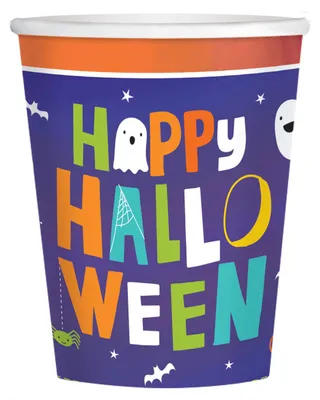 Produktbild von 8 Stück Happy Halloween Becher als Partygeschirr
