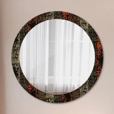 Produktbild von Ø80cm Modern Spiegel - Wandspiegel Wandmontage- Schlafzimmer - grunge abstrakt muster