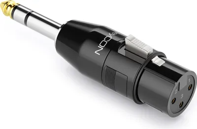 Produktbild von deleyCON Audio Adapter XLR auf 6,3mm Stereo Klinke - XLR Buchse auf 6,35mm TRS Klinke Stecker für 3-Pin XLR Kabel Mikrofon Lautsprecher Mischpult Musikinstrument Tonstudio