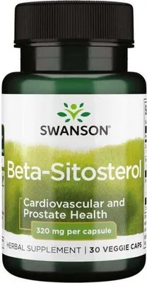 Zdjęcie produktu dla Beta-Sitosterol 320 mg 30 kapsułek wegetariańskich Swanson Health Products