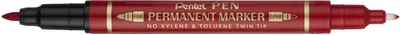 Produktbild von Pentel N75W-BE Permanent-Marker Sortiert Rot 1 Stück(e)