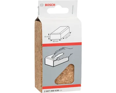 Obrázok produktu pre Bosch 2 607 000 636, Brúsny blok, Drevo, Korok, 100 mm, 60 mm, 1 kusov