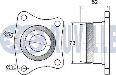 Produktbild von RUVILLE Generatorfreilauf Riemenscheibe Lichtmaschine für AUDI A4 Limousine (8D2, B5)