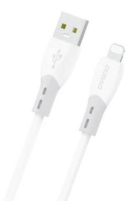 Produktbild von Kabel Dudao L25SL 30 W USB-A - Lightning z miękkim silikonowym oplotem 1 m - biały