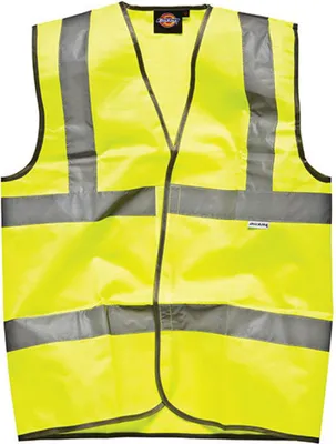 Produktbild von Sicherheitsweste mit Klettverschluss  nach EN471 - Farbe: Saturn Yellow - Größe: L