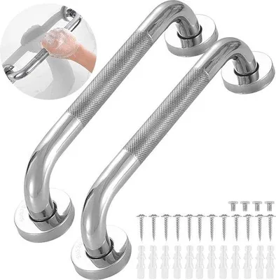 Produktbild von Famanu Halter 30 cm - Edelstahl 304 - Sicherheitsstütze für Badezimmer und Dusche