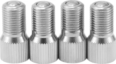 Produktbild von 4Stk 19mm Reifen Ventil Verlängerung Universal Vernickelt 180 Grad Reifen Ventilschaft Verlängerung für Auto Motorrad Wohnmobil LKW Fahrrad