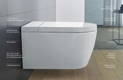 Produktbild von Duravit SensoWash® Starck f Plus Compact Dusch-WC weiß