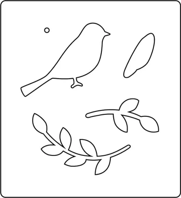 Produktbild von Creativ Company Vogel Stanzschablone für Bastel- und Hobbyprojekte