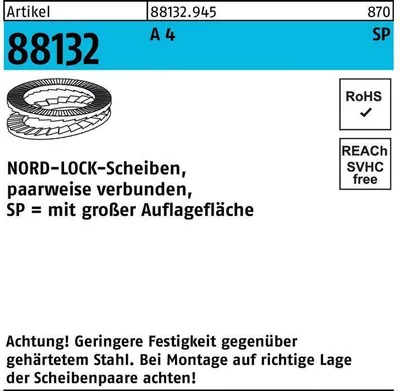 Produktbild von Unterlegscheibe R 88132 geklebt NL 10 SP SS A 4