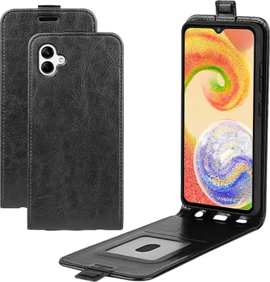 Image de Étui pour téléphone portable Samsung Galaxy A04 Flip, noir, neuf