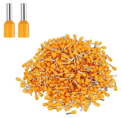 Krimpklemmen AWG14, verzinntes Kupfer, isoliert, orange, 1000 Stück