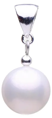 Produktbild von Perlenanhänger Anhänger Perle Muschelkernperle & 925er Silber Ø 14mm creme weiß Damen